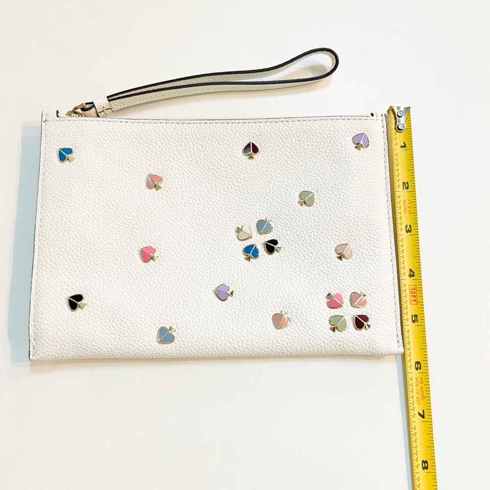 Kate Spade White Clutch with Colorful Gemstones - Picture 4 of 9